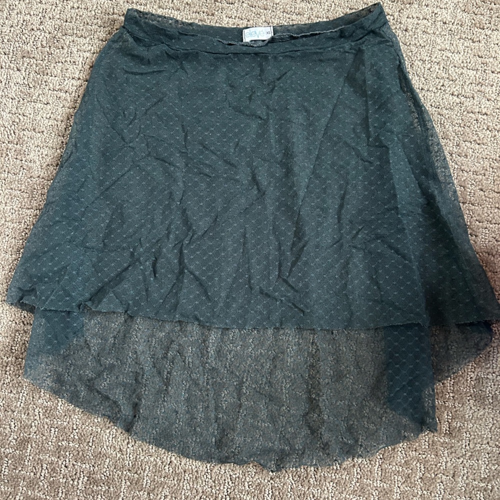 Gray Polkadot Eleve skirt